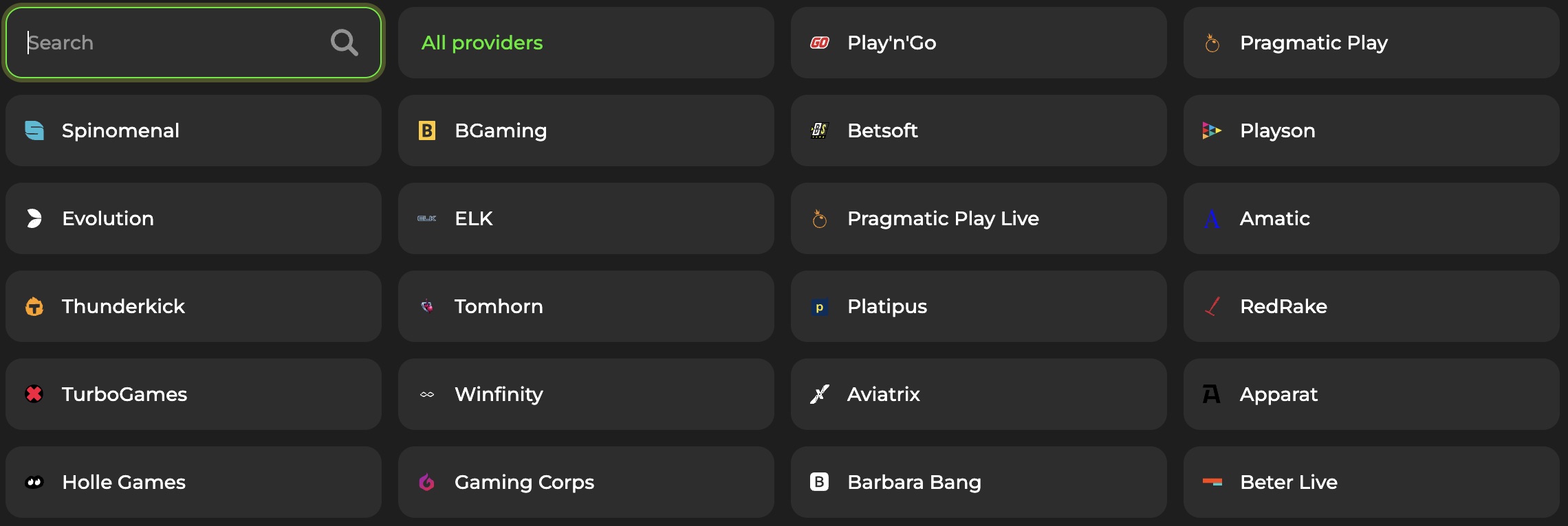 Game Providers Gold Horns